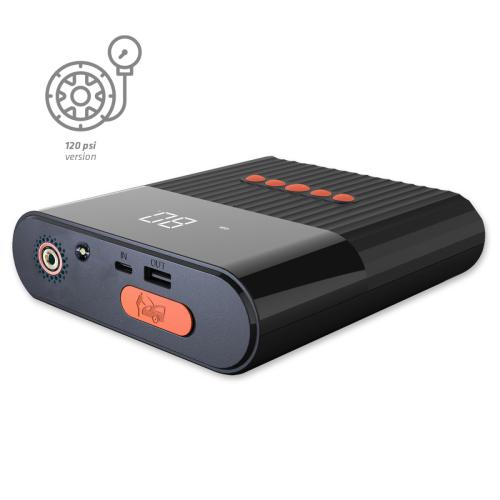 Artikelbild des Artikels “4Smarts Jump Starter Powerbank PitStop+ 8800mAh mit Kompressor und Taschenlampe schwarz “
