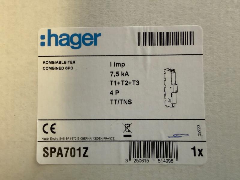 Artikelbild des Artikels “Hager Kombiableiter SPA701Z “