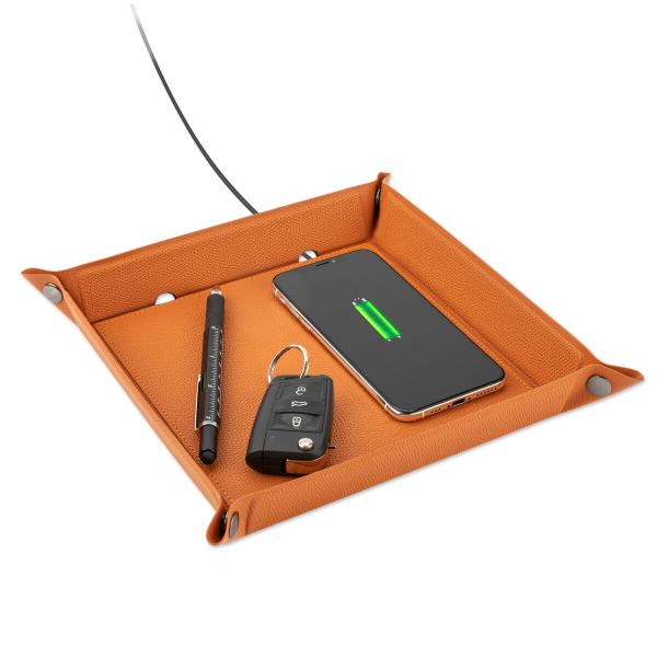 Artikelbild des Artikels “4Smarts Taschenleerer mit Wireless Qi Charger 15W cognac bulk “