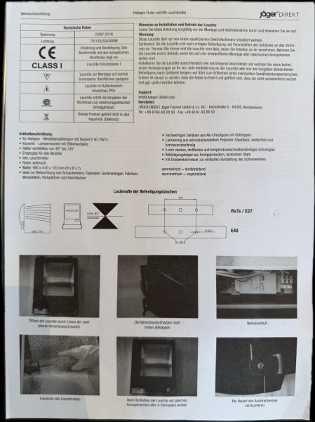 Artikelbild 5 des Artikels “Flutlichtstrahler mit Sockel Rx7s 150 W “