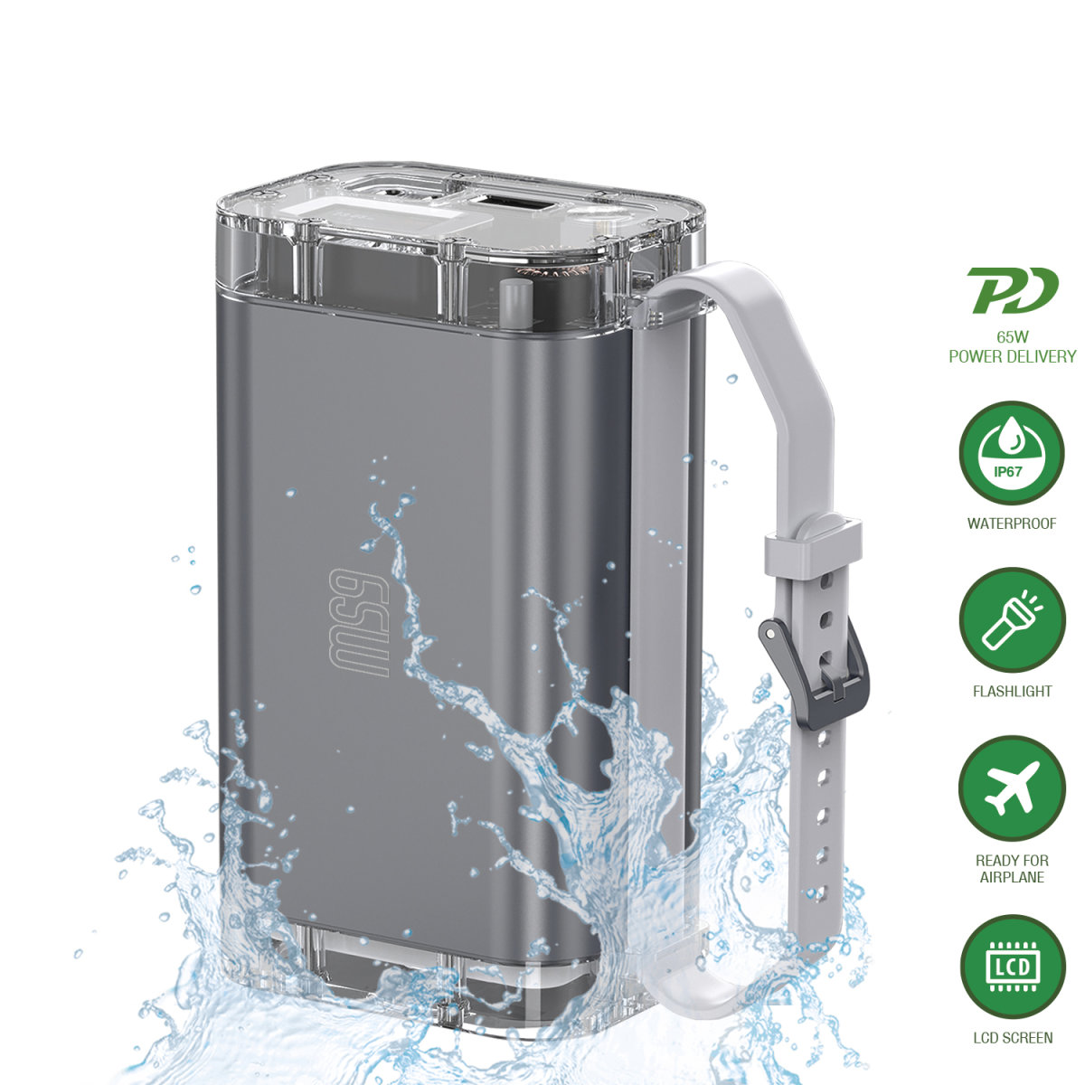 Artikelbild 1 des Artikels “4Smarts Powerbank Lucid Air 26800mAh 65W grau “