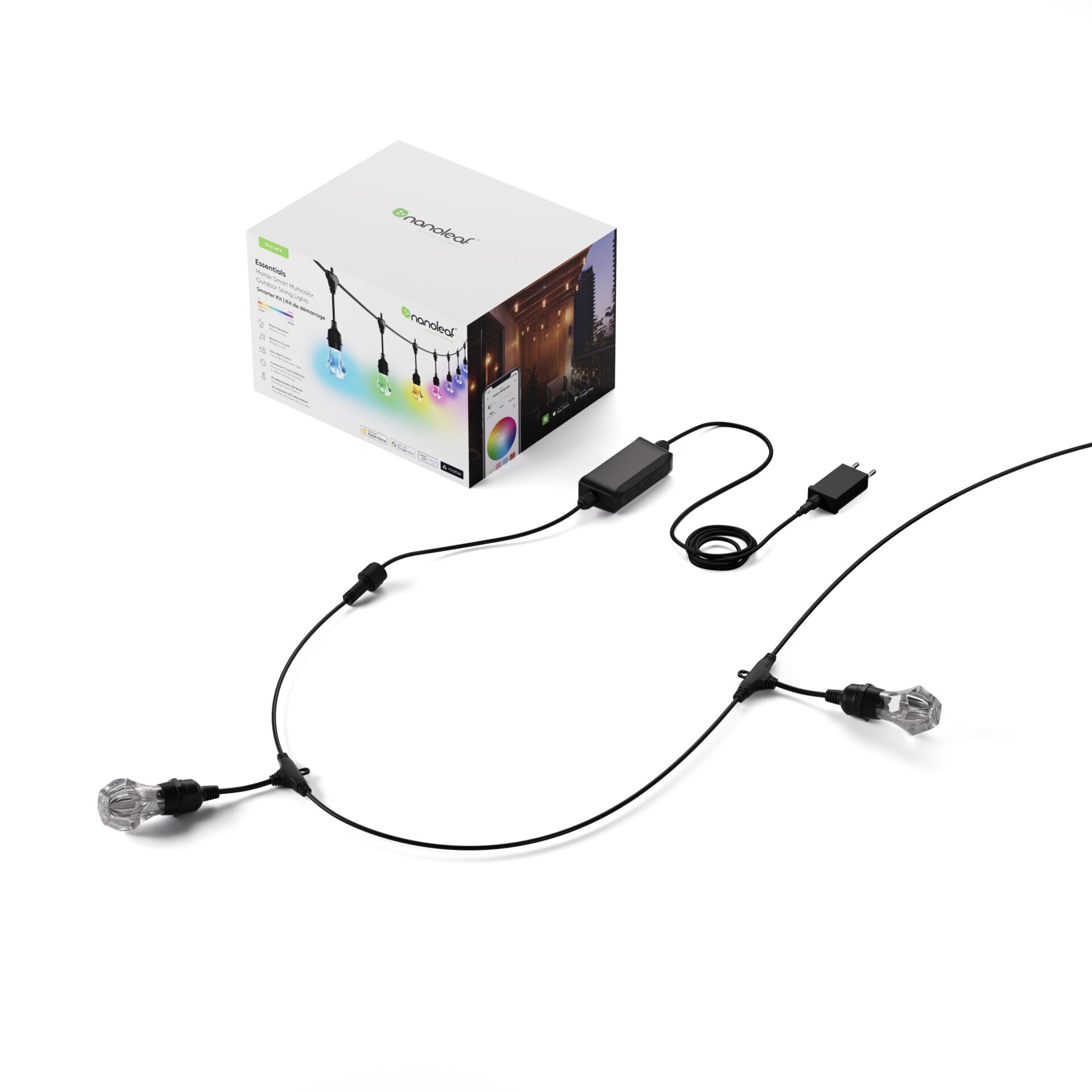 Artikelbild 4 des Artikels “Nanoleaf Essentials Matter Smart Outdoor String Light Starter 15m “